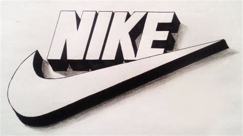 hoe teken je de nike logo|Nike swoosh logo drawing.